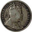 Silver Five Cent Coin of Edward VII of Straits Settlement of 1902.