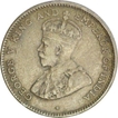 Silver Ten Cents Coin of Straits Settlements of 1917.