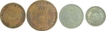 Copper and Cupro  Nickle Coins of Carlos I of India Portuguese.
