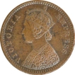 Copper One Twelfth Anna Coin of Victoria Empress of Calcutta Mint of 1892.