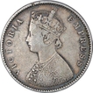 Silver Half Rupee Coin of Victoria Empress of Victoria Empress of Bombay Mint of 1892.