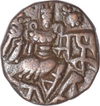 Copper Drachma Coin  of Toramana II of Kidarites of Kashmir.