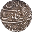Silver One Rupee Coin of Ahmadnagar Farukhabad Mint of Farrukhabad.
