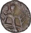 Copper Kasu Coin of Krishnadevaraya of Tuluva Dynasty.