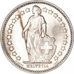 Silver Half Francs Coin of Switzerland.