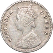 Silver Two Annas Coin of Victoria Queen of Calcutta Mint of 1875.