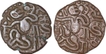 Copper Kasu Coins of Rajaraja I of Chola Empire.