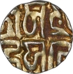 Debased Gold Dinar Coin of Gangeya Deva of Kalachuris of Tripuri.
