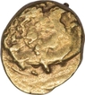 Gold Fanam Coin of sadashivaraya of Vijayanagara Empire.