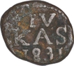 Copper Four Cash Coin of Fredrik VI of Indo Danish.