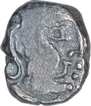 Silver Drachma Coin of Krishnaraja of Kalachuris of Mahishmati.