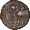 Copper One Kasu Coin of Devaraya I of Vijayanagara Empire.