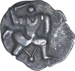 Silver Tara Coin of Harihara I of Hanuman Type of Vijaynagara Empire.