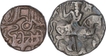 Silver and Copper Coins of Samanta Deva of Ohinda Dynasty.
