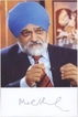 Autograph of Legendary Economist Dr  Montek Singh Ahluwalia on his Photograph.