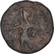 Copper One Fourth Coin of Kanishka I of Kushan Dynasty.
