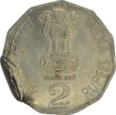 Error Cupro Nickle Two Rupees of Republic India.