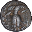 Copper One Drachma Coin of Torman King of Huns Dynasty of Kashmir.