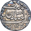Silver One Rupee Coin of Ahmadnagar Farrukhabad Mint of Farrukhabad Kingdom.