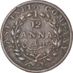 Copper One Twelfth Anna Coin of East India Company of Bombay Mint of 1835.