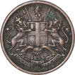Copper One Twelfth Anna Coin of East India Company of Calcutta Mint of 1835.