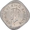 Cupro Nickel Two Annas Coin of King George VI of Bombay Mint of 1946.