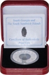 Silver Two Pound Proof Coin of Elizabeth II of South Georgia and South Sandwich Islands.