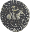 Silver Drachma Coin of Azes II of Indo Scythians.