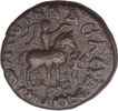 Copper Drachama Coin of Soter Megas of Kushan Dynasty.
