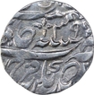 Silver One Rupee Coin of Ahmadnagar Farukhabad Mint of Farukhabad. 