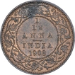 Bronze One Twelfth Anna Coin of King Edward VII of Calcutta Mint of 1908. 