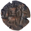 Copper Drachma Coin of Torman King of Huns Dynasty of Kashmir.