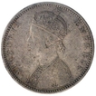 Silver One Rupee Coin of Victoria Empress of Bombay Mint of 1890.