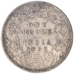 Silver One Rupee Coin of Victoria Empress of Bombay Mint of 1892.