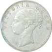 Silver One Rupee Coin of Victoria Queen of Bombay Mint of 1840.