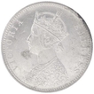 Silver One Rupee Coin of Victoria Empress of  Bombay Mint of 1880.