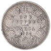 Silver One Rupee Coin of Victoria Empress of Bombay Mint of 1883.