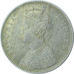 Silver One Rupee Coin of Victoria Queen of Bombay Mint of 1887.