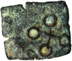 Copper Square Coin of Ujjaini Region.