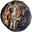 Copper Drachma Coin of Kanishka I of Kushan Dynasty.