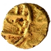 Gold Half Fanam Coin of Hoysala Dynasty of Sri Lakshmi type.