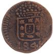 Copper Four and Half Reis Coin of Maria II of Goa of Indo Portuguese.