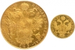 Gold Ducat and Four Ducats Coins of Francis Joseph I of Austria.