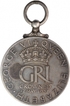 Silver Coronation Medallion of King George VI of United Kingdom.