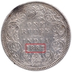 Error Silver One Rupee Coin of Victoria Empress of Bombay Mint of 1887.