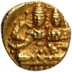 Gold Half Varaha Coin of Devaraya I of Vijayanagara Empire.