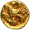Gold Half Varaha Coin of Achyutharaya of Vijayanagara Empire.