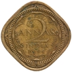 Nickel Brass Two Annas Coin of King George VI of Bombay Mint of 1944.