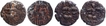 Copper Drachma Coins of Different rulers of Loharas of Kashmir.