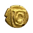 Gold Fanam of Ambadeva of Kayasthas of Kurnool.